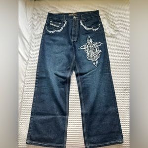 Vintage jnco style Virgin Mary pants